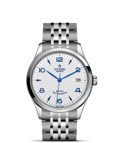 Tudor 1926 36 mm steel case, Opaline and blue dial (watches)